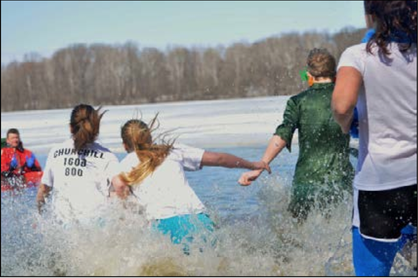 Polar Plunge participants hit the frigid waters of Lake Springfield on March 7 to raise money for Special Olympics.