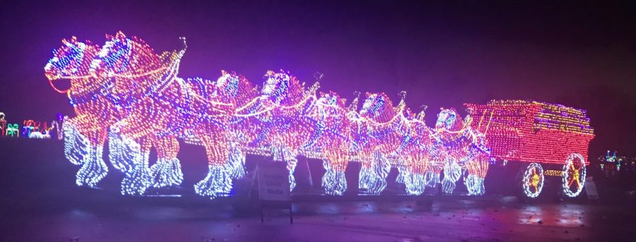 The Anheueser-Busch Clydesdales are one of the many FOLEPI displays in East Peoria, Illinois.